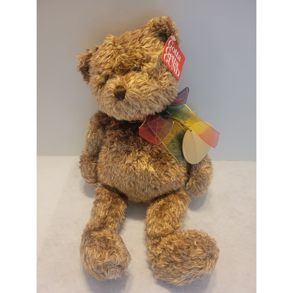 New Gund Bearessence Teddy Bear Plush Shaggy Collectible Stuffed Animal Brown
